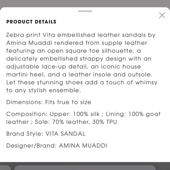 Amina muaddi vita sandal 37.5 - Picture 9 of 9